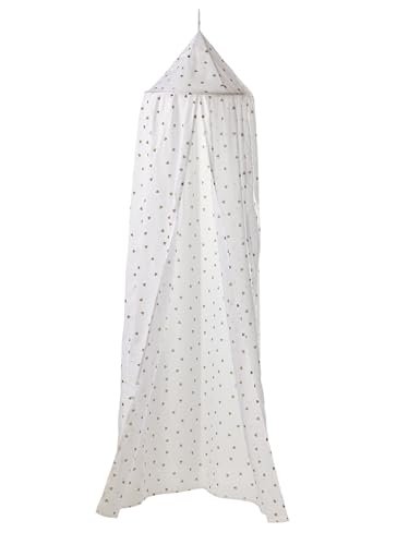 VERTBAUDET Ciel de lit en Polyester imprimé Coeur Beige imprimé TU