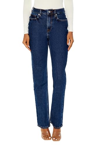 Forever 21 Women's High-Rise Straight Jeans2