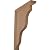 Ekena Millwork BKT03X07X09HARW Hamilton Traditional Wood Brackets, 3 1/2"W x 7"D x 9"H , Rubberwood