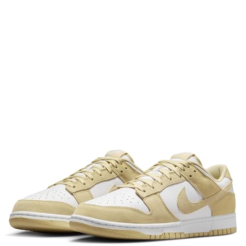 Nike Dunk Low Mens Lifestyle Shoes (White/Team Gold/White) (FQ8249-102, White/Yellow)3
