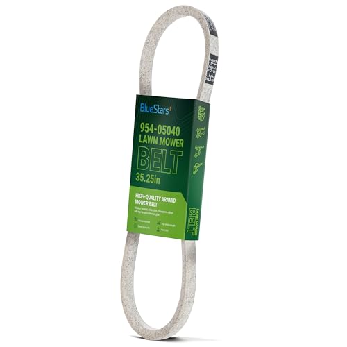 Image of BlueStars 954-05040 Upper Drive Belt | Aramid Cord | 5 /8 inch x 35-1 /4 inch | Replaces 754-05040 954-0241 954-0241A 754-0241 754-0241A Fits MTD Troy-Bilt Craftsman Cub Cadet Lawn Tractor & Riding Mower