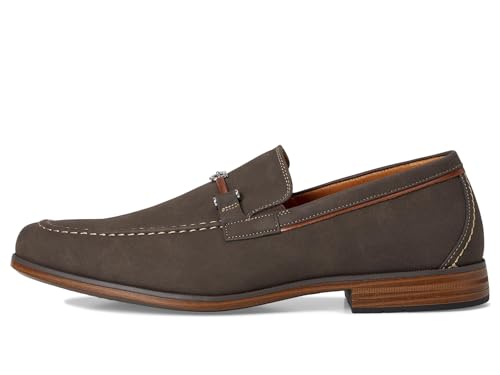 Stacy Adams Men's Richardson Moc Toe Slip On Loafer, Brown, 144
