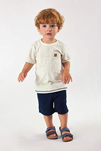 Conjunto Infantil Camiseta e Bermuda, Up Baby, Meninos, Natural, 03