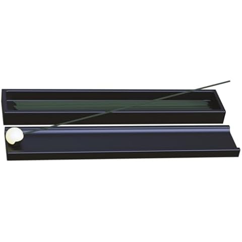 Ikibumi Black Wooden Incense Stick Holder with Storage Box Cover