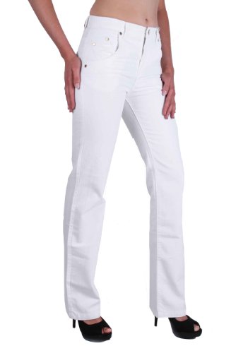 Versace VJC Vaqueros Mujer V/REGULARE (28W / 34L, Blanco)