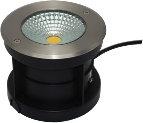 DARZYS Buried Light, Ground Lights Outdoor, Recessed Floor Lamp, Recessed Ground Corner Light, Warm White Light COB, Outdoor Underground Lights(10W)