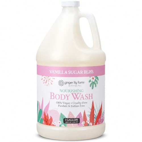 Image of Ginger Lily Farms Botanicals Body Wash, 128oz, Vanilla Sugar Bliss