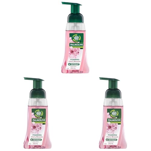Palmolive Foaming Hand Wash Soap, 250mL, Cherry Blossom Pump, No Parabens Phthalates or Alcohol (Pack of 3)