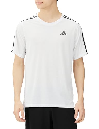 adidas ランニング 半袖 Tシャツオウン ザ ラン 3ストライプス 半袖Tシャツ IKM32メンズ