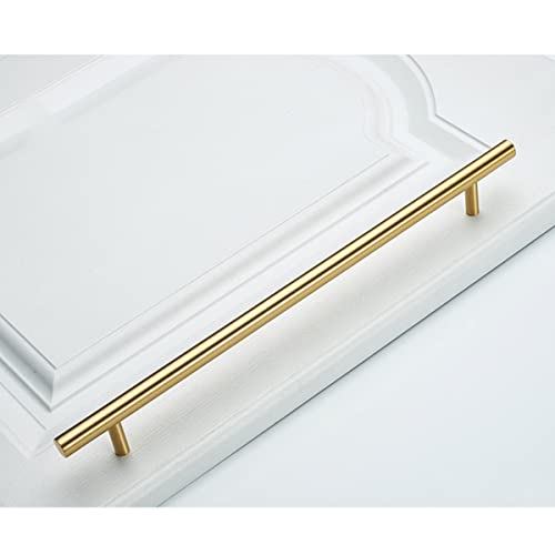 Poignées d'armoire en laiton doré pour une cuisine chic