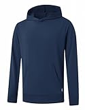 M MAELREG Mens Sweatshirts Hoodies Kangaroo Pocket Dry Fit Thin Workout Golf Men's Fashion Hoodies & Sweatshirts Cobalt Heather
