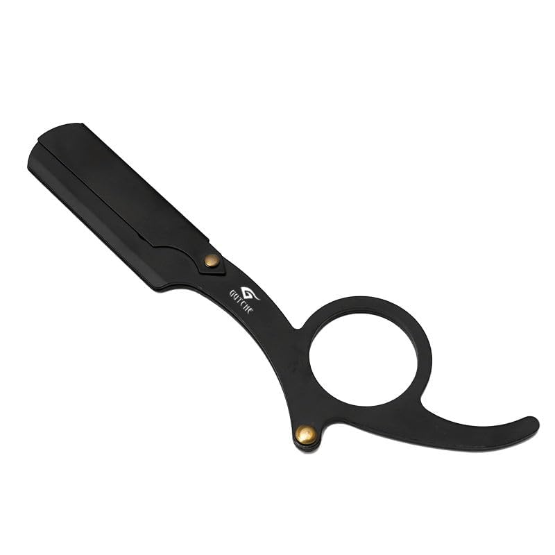 Image of Manual Shaving Barber Razor Straight Professional Hairdresser Trimming Beard Reusable Razor for Men Shaving for Face