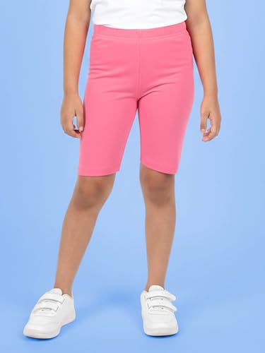 Image of KiddoPanti Girls Knee Length Cycling Shorts Pack of 2