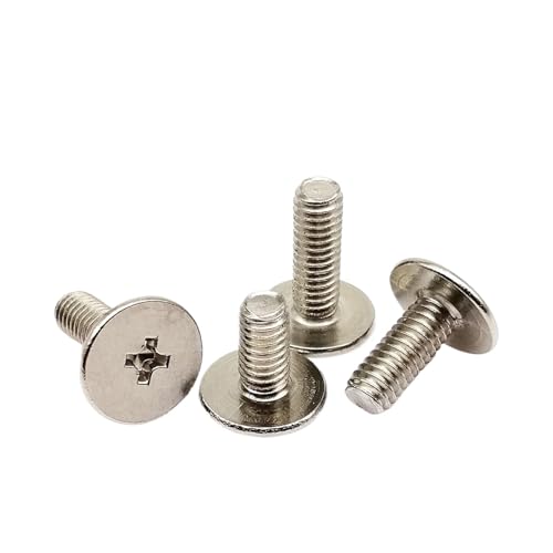 50pcs M2 M2.5 Laptop Notebook Optical Drive Thin Wafer Flat Extra Big Large Head Mount Fix Bolt Screw(5mm,M2 dk 7mm)