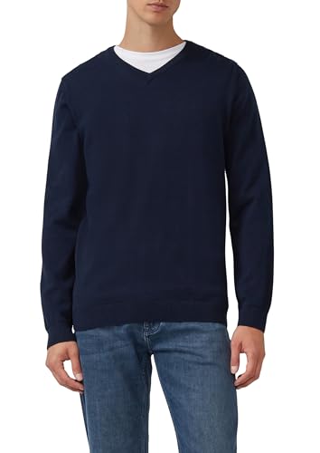 Pull-Over Homme s.Oliver 2143174 en maille col rond de couleur unie