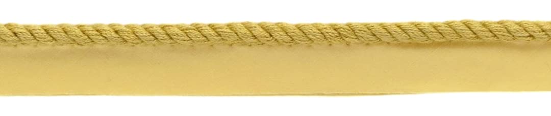 Corde torsadée solide de 0,5 cm pour embellir vos coussins de salon d'un or jaune foncé