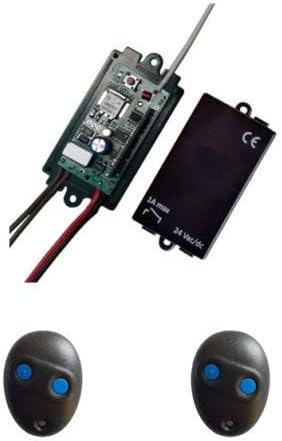 Tecmania Universal Garage/Gate/Barrier Replacement Receiver Kit With 2 Remote Controls For All Makes And Models
