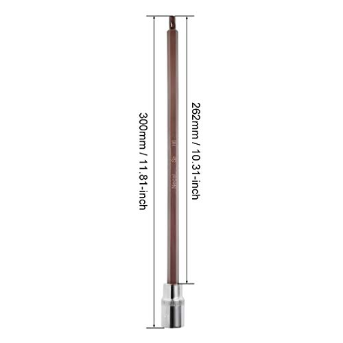 Douille hexagonale extra longue de 300mm ultra résistante en acier S2