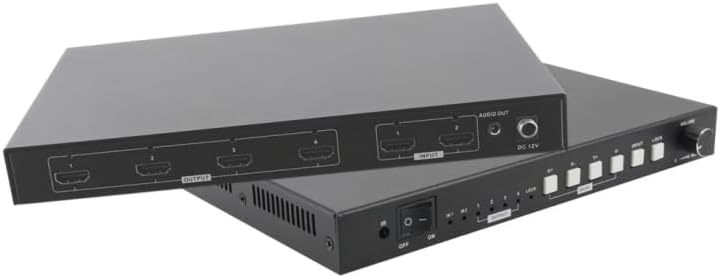 2x4 HDMI Video Wall Controller with DP Input | 8K Support | 7 Layout Modes | Audio Control & Rotation for Commercial LCD/LED Displays