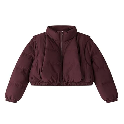 Manteau court décontracté col montant pour rester au chaud avec style