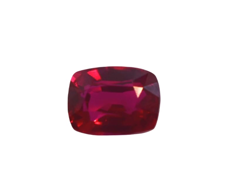 Rubis naturel 11 mm en coussin pour remplacer une pierre de bague ou collier