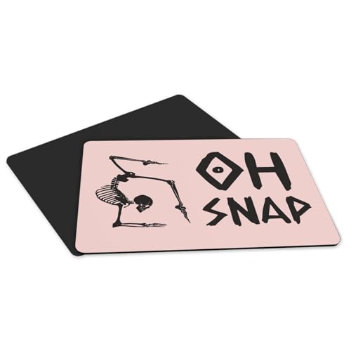 Sets de table caoutchouc antidérapants grand format rose motif squelette - 5