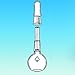 ACE GLASS 5475-05 Series Specific Gravity Bottle, 10 mL Capacity