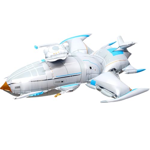 Ovanda Ballons gonflables XXL en forme d'avion, ballons à l'hélium, ballons spatiaux, grand jeu pour enfants, garçons et filles, gonflable à l'hélium,...