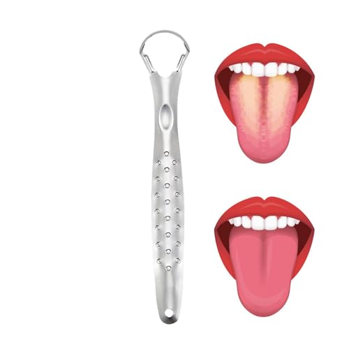 Gratte Langues En Acier Inoxydable, Gratte-langue En Métal Avec Manche - Nettoyage Puissant, Protection Des Gencives, Outils De Nettoyage Bucco-dentaire Adaptés Aux Adultes Et Aux Ados