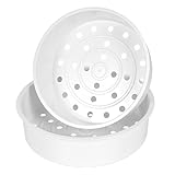 DIYEAH 2 Piezas Cesta Vapor para Olla Arrocera de Plástico Resistente al Calor con Orificios para Cocinar al Vapor Verduras y Arroz Accesorios Reutilizables para Cocina