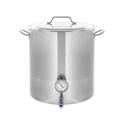 Thaweesuk 120QT Stainless Steel Brew Kettle 22.5" x 19