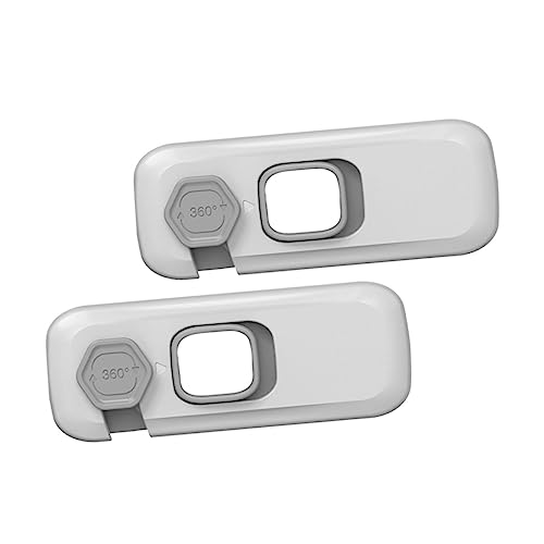 ibasenice 2pcs Anti-pinch Door Locks Child Proof Locks for Fridge Freezer and Cabinets