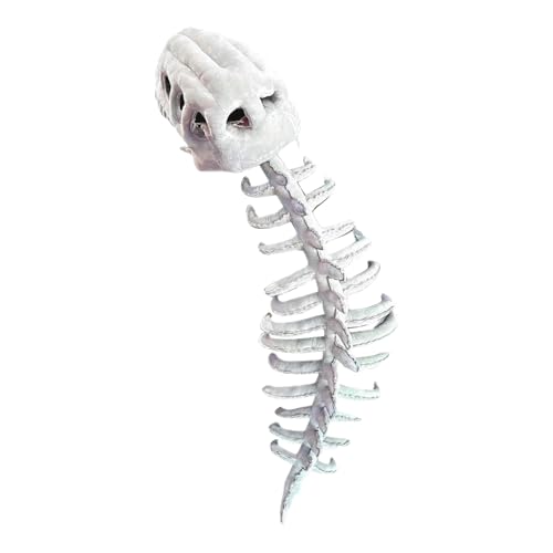Conjunto de disfraz de esqueleto de dinosaurio realista, decoración de esqueleto de Halloween, accesorio de esqueletos en forma de hueso realista, overol de dinosaurio de Halloween para juegos de rol