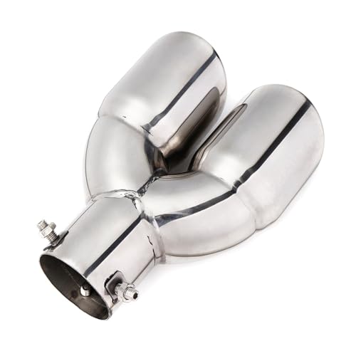 Tubo de escape para coche en acero inoxidable cromado resistente a la corrosión