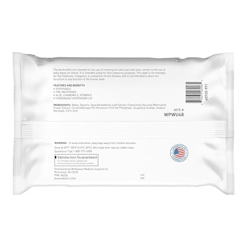 McKesson Washcloth Wipes, Paraben-Free, 288 ct - image 7