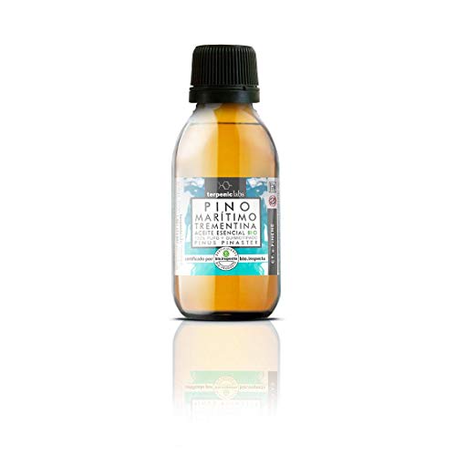 TERPENIC – Aceite Esencial de Pino Marítimo (Trementina) (Pinus pinaster) – BIO - 100 ml – Uso Oral – Aroma alimentario forestal intenso y resinoso