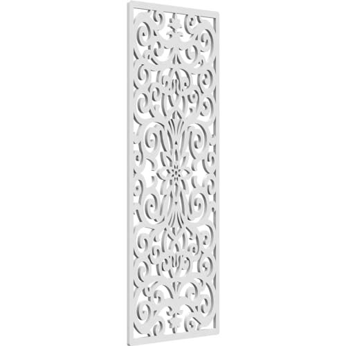 Image of 13 3 /8 inchW x 34 3 /8 inchH x 3 /8 inchT Buel Decorative Fretwork Wall Panels in Architectural Grade PVC