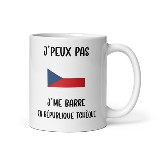 MugSmile Mug République Tchèque je peux pas je me barre en République Tchèque voyage humour tasse République Tchèque drôle vacances