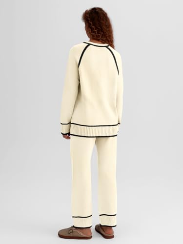 Image of LILLUSORY 2 Piece Knit Lounge Set Womens Matching Sweater Sets