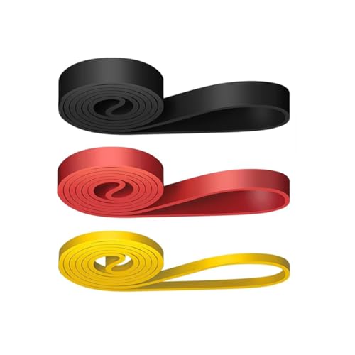 GXGM 3 PCS Elastiche Resistenza Band Elastiche Fitness Band de Résistance en TPE Durable pour Allenement Stretching Powerlifting Résistance - Bleu - 3 Count...