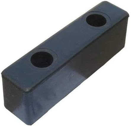 Pack of 4 - Dock/Body Bumper, 8x2x2-1/2 in, Rubber