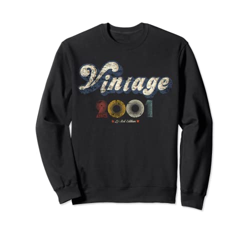 Retro vintage best of 2001 t awesome since birthday gifts Sudadera