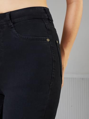 Image of Miss Chase Women's Skinny High Rise Regular /Cropped Length Stretchable Denim Jeans