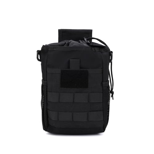 Bolsa de armazenamento de equipamentos ao ar livre com textura de tecido Oxford para paintball e ocasião de sobrevivência, caminhada, acampamento, bolsa de equipamentos, Cor preta, Mass Beauty