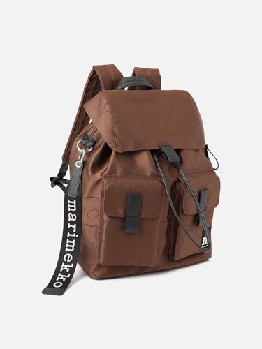 マリメッコ Everything Backpack L Piirto Unikko バックパック レディース 52152253293994 F ブラウン×ブラック