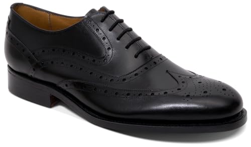 Image of BARKER Liffey Men's Handmade Leather Brogue Oxford Dress Shoes - Timeless Elegance & Superior Craftsmanship for Formal & Business Wear
