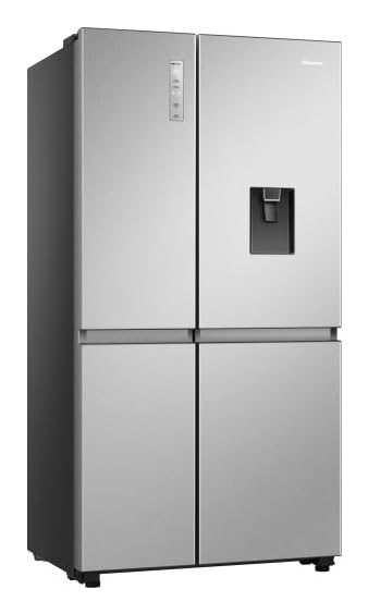 Hisense RS840N4WCE, Frigorífico Side by Side, Control Touch, Gran capacidad 649 litros, Total no frost, Motor Inverter, Dispensador de agua sin conexión red de agua