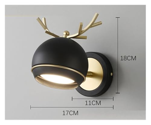 Applique murale LED dorée avec éclairage vanité de salon