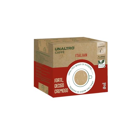 Capsule compatibile con nespresso * Miscela ITALIAN-UNALTRO Caffè espresso cremoso robusta napoletano pack bio (100)