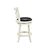 Boraam Florence Counter Height Swivel Kitchen Bar Stool - Black/Buttermilk